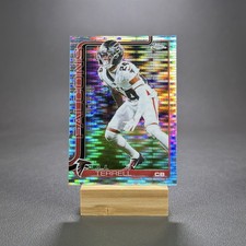 2025 Topps Chrome Football A.J Terrell Pulsar Refractor - Atlanta Falcons