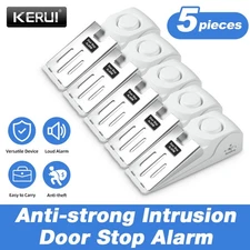 1/5pcs Portable Anti‑Theft Block Burglar Door Stop Alarm Security System kits 
