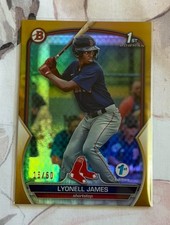 Lyonell James 2023 Bowman 1st Edition #BPPF-118 Gold Foil /50