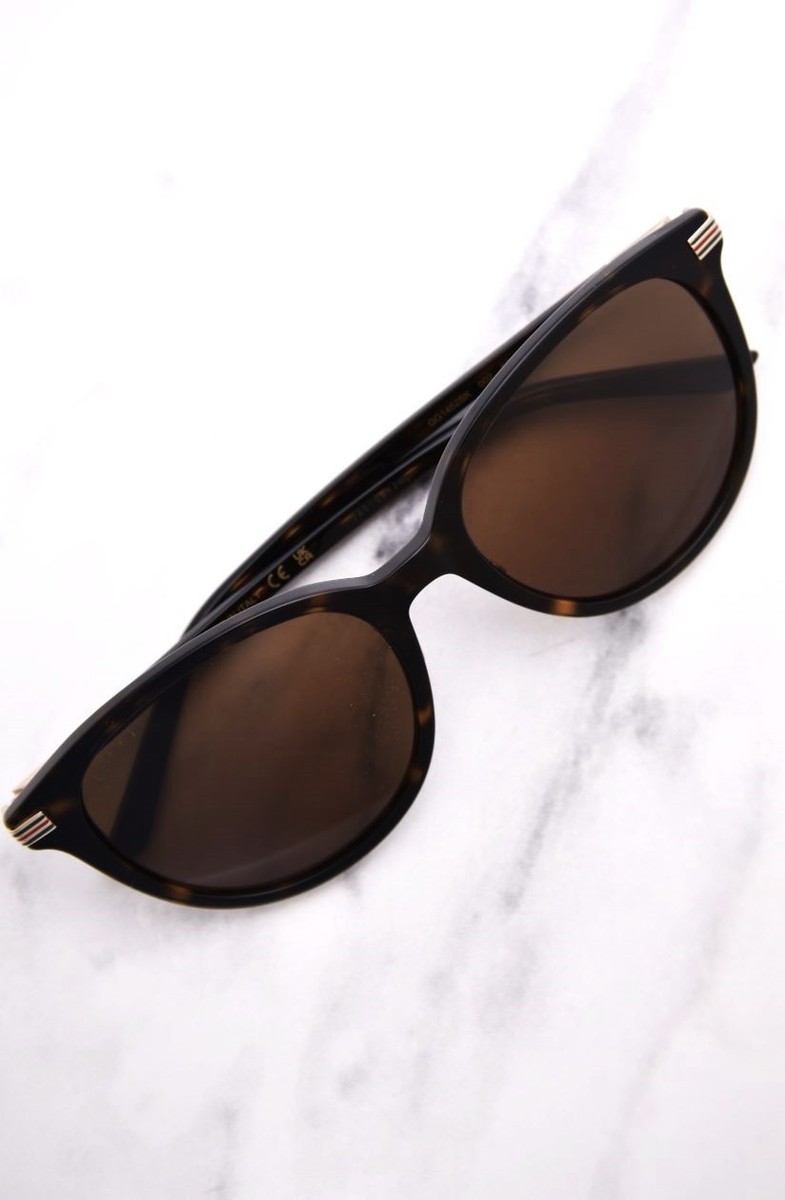 Gucci GG1452SK 002 Sunglasses Women's Havana/Brown Lenses Oval