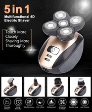 5-in-1 Rotary Electric Shaver 4D Rechargeable...