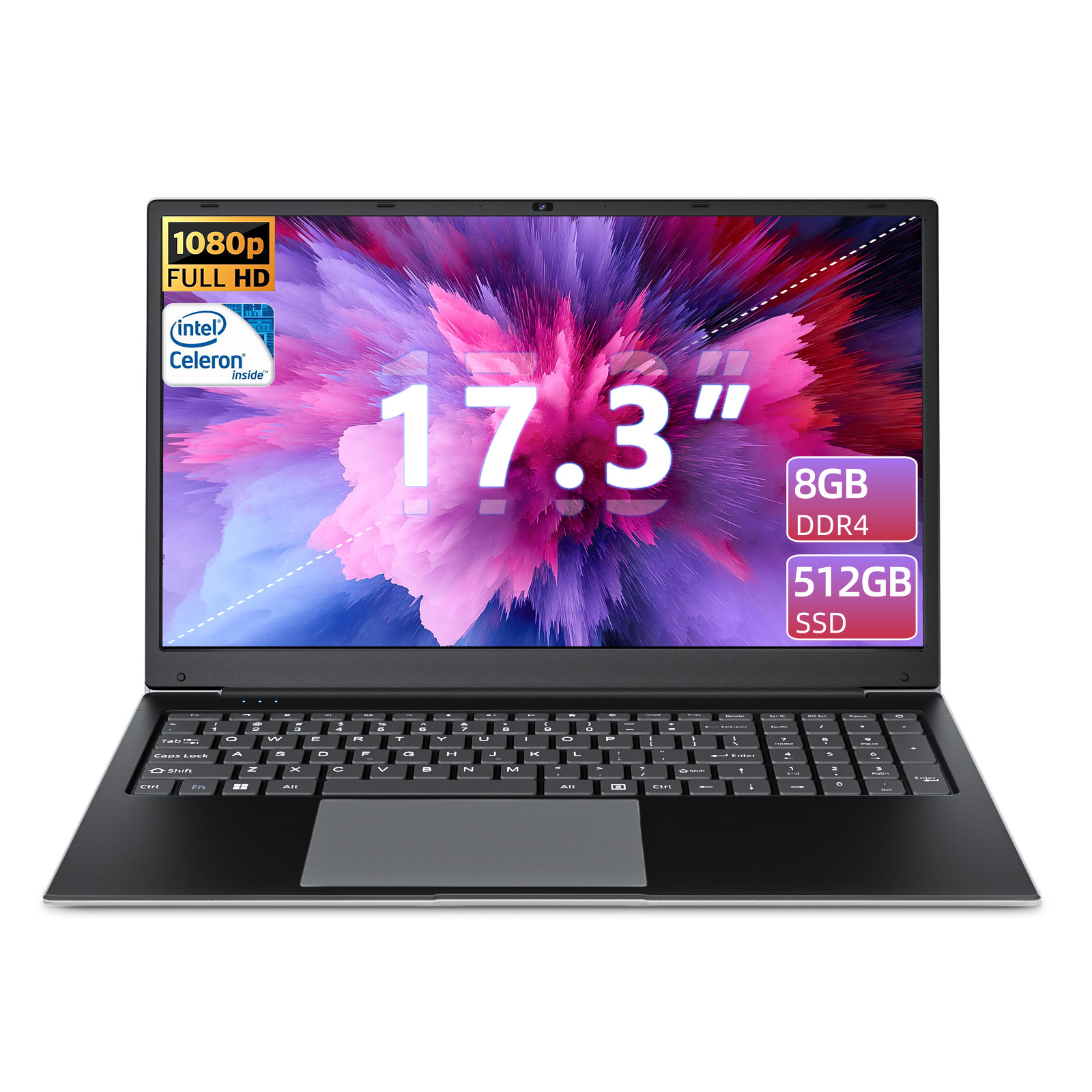2026 NEW SGIN FHD Laptop 15.6in/17.3in Intel Cerelon Windows 11 Quad Core