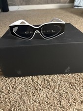 CHANEL Women s Cat Eye Sunglasses White Plast...