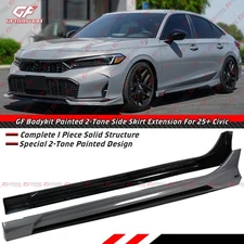 For 25-2026 Honda Civic GF Bodykit Urban Gray Pearl 2 Toned Side Skirt Extension