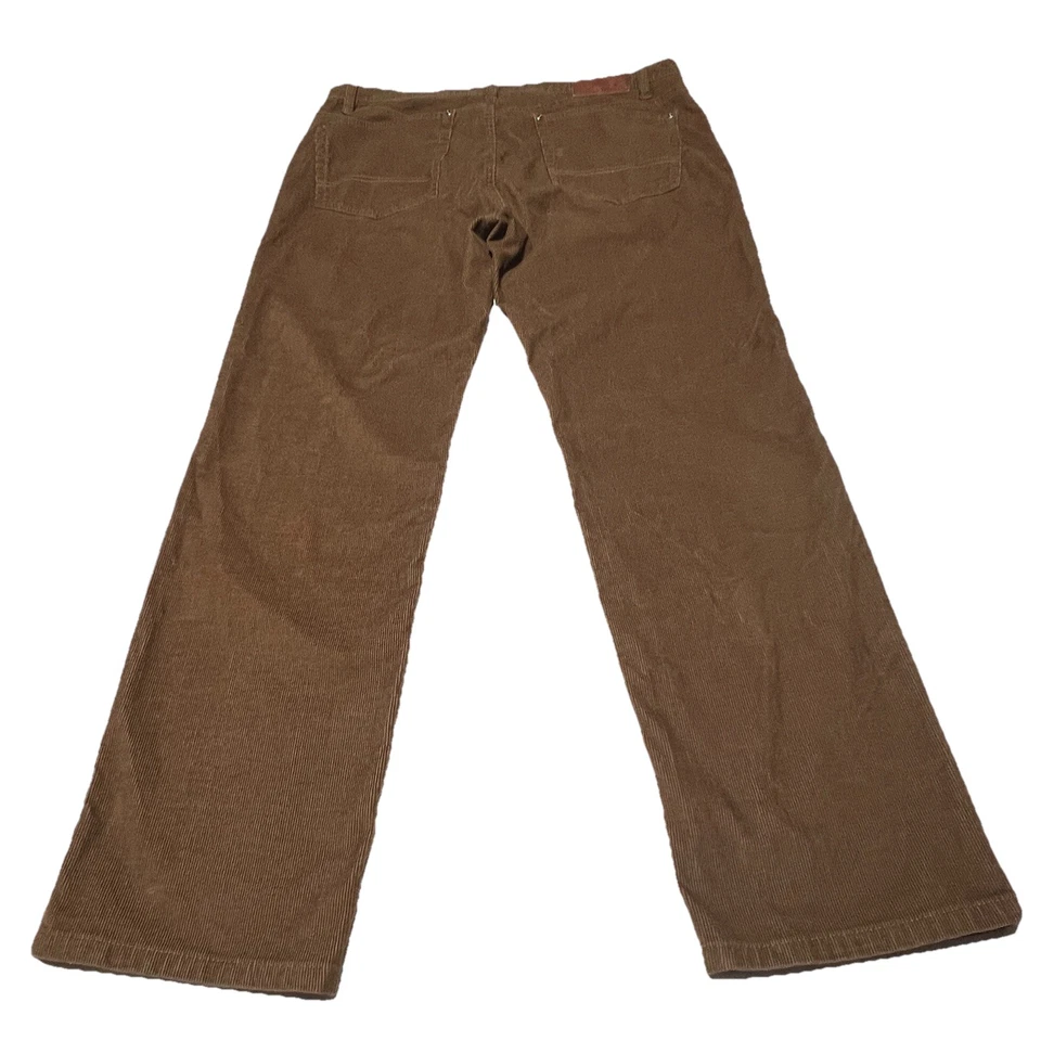 Orvis Five-Pocket Brown Corduroy Stretch Pants Mens Size 38x30 Cords - Image 3 of 4