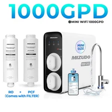 1000GPD Tankless RO Water Filtration System, Smart WIFI with App Control