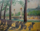 Poul Gravenhorst. By the banks of the Seine. Pont Alexandre III. Paris 1921