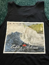 NWT 2015-16 QUIKSILVER EDDIE AIKAU BIG WAVE INVITATIONAL LARGE BLACK TANK TOP