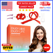 Heatless Curlers for Long Hair   Soft Overnight No-Heat Curling Rod Set