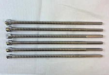 Set of 6 Arthrex Cannulated Headed Reamers 8.5 9.5 10 10.5 11 12mm ACL Reamers