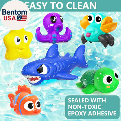 No Hole Mold Free Baby Bath Toys for Kids Ages 1-3,Water Toys for Babies and Tod - Bild 7 von 12