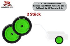 2 Stk. 12.5 Zoll Scheibenräder Klaufix DDR IFA Hand Wagen Felgen Reifen 47-203 g