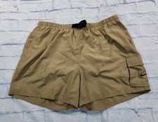 Nike Swim MENS SIZE XXL Voyage Cargo Woven Shorts 5" NESSF453 Beige Packable