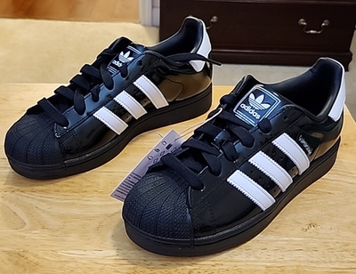 Adidas Superstar II Classic Shell Toe Shoe / Patent Black / JH7756 /  Women's 7.5 | eBay