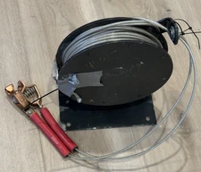 MILITARY  REEL CABLE RETRACTOR  WITH CABLE AND ADDITIONAL TOOL