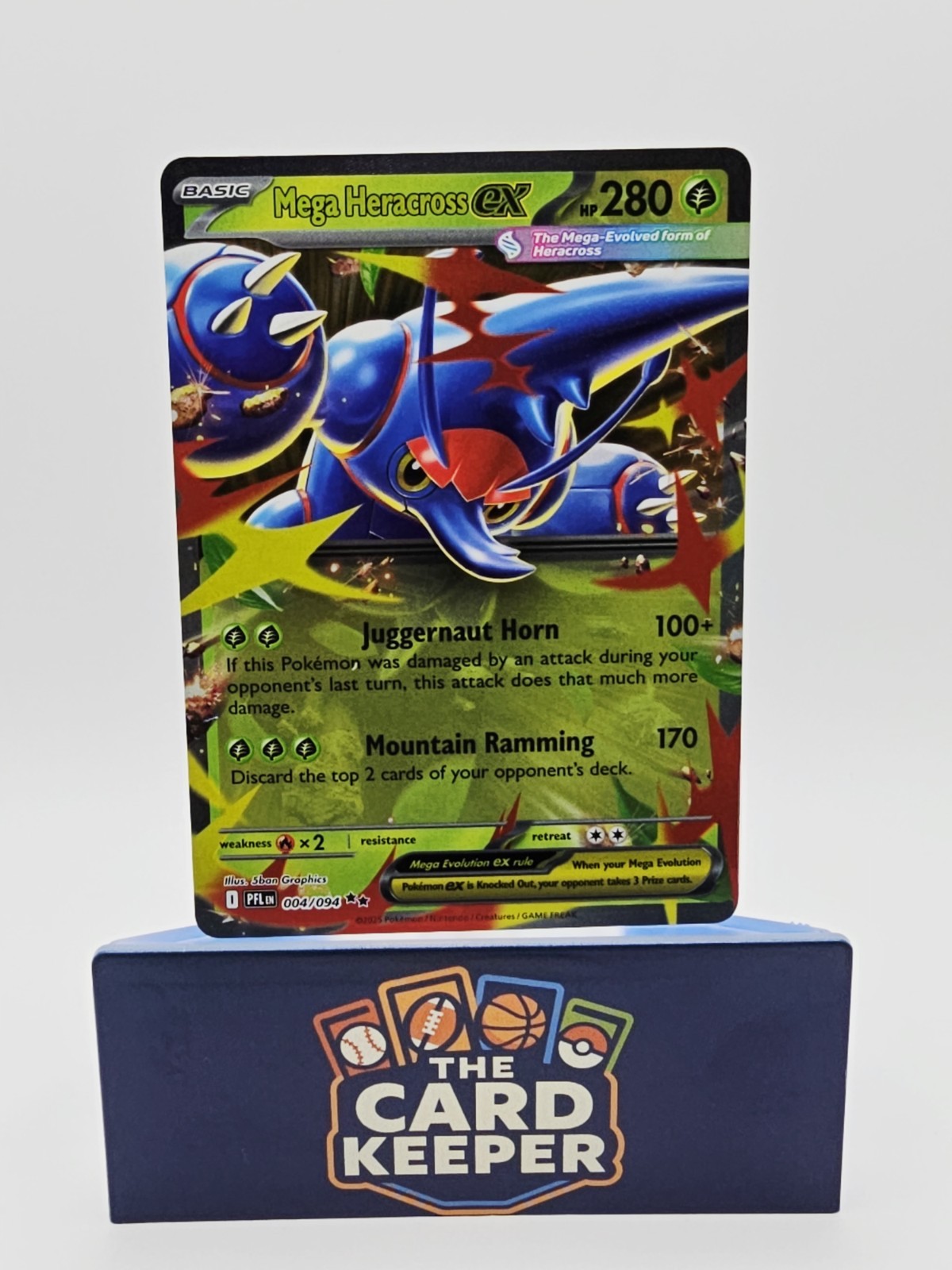 Mega Heracross ex 004/094 Me02: Phantasmal Flames Holo