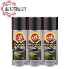 Fluid Film AS11B Black Undercoating Spray Rust Inhibitor Protection Black 3-Pack