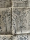 CLAIRE MURRAY ‘New England Wildflowers’ RARE Rug Hooking design on burlap ONLY — photo 8