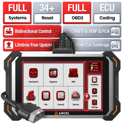 ANCEL DS600 Elite OBD2 All Systems Car Diagnostic Tool Bidirectional Scanner US