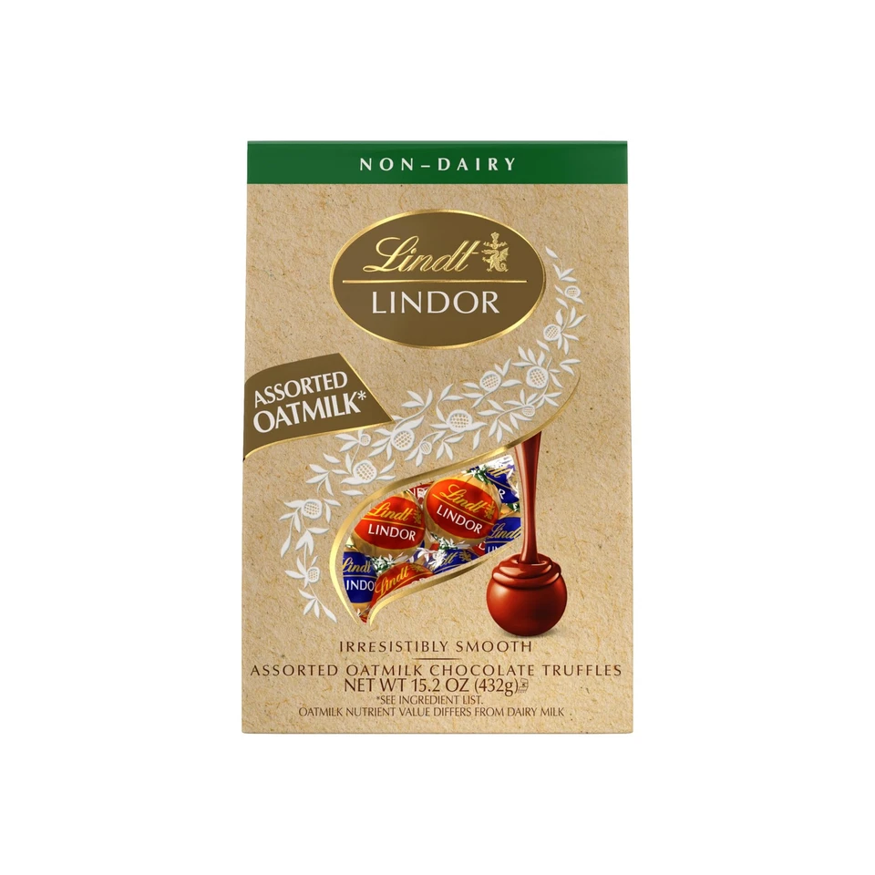 Трюфели шоколадные овсяное молоко в ассортименте Lindt LINDOR, немолочные, полный размер - Изображение 2 из 4