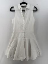 AX Armani Womens Preppy Seersucker Dress Sz 4 Old Money Country Club Beach House