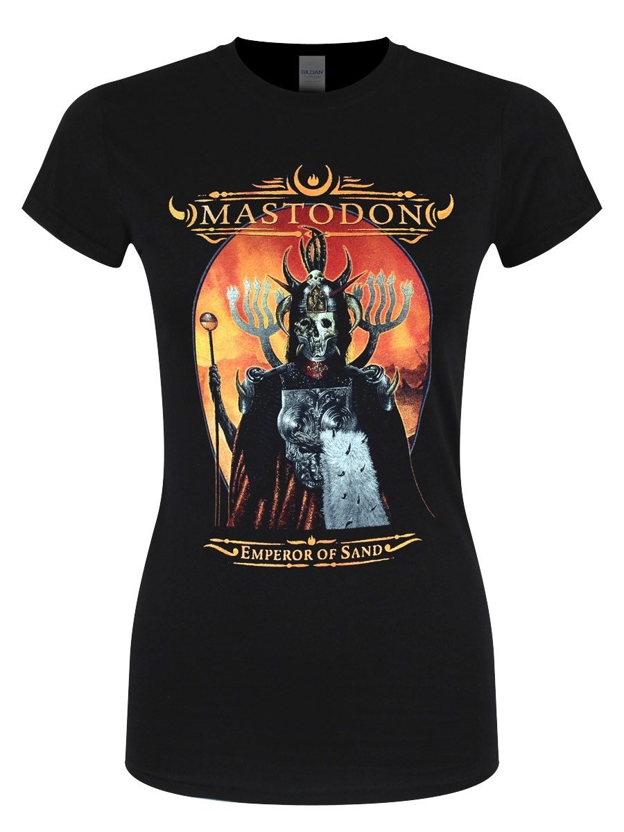 Mastodon Womens Emperor of Sand Black Skinny T-Shirt 3290₽