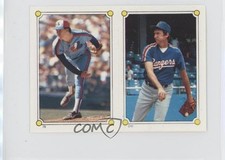 1987 O-Pee-Chee Album Stickers Charlie Hough Tim Burke #240-78 0q3