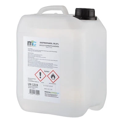 Medicalcorner24 Isopropanol 99,9% 5 Liter Isopropylalkohol Alkoholreiniger IPA