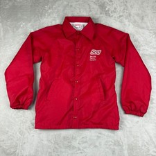 VTG Hartwell Jacket Mens S Red Lined Lightweight Windbreaker Retro Made in USA