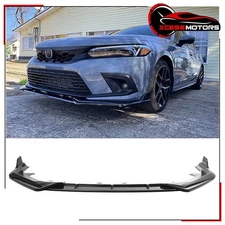 For 22-24 Honda Civic Sedan& Hatchback Front Lip Chin Spoiler Carbon Fiber Print