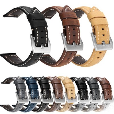 High quality genuine leather watch band straps mens 20 22 24 26mm for Panerai