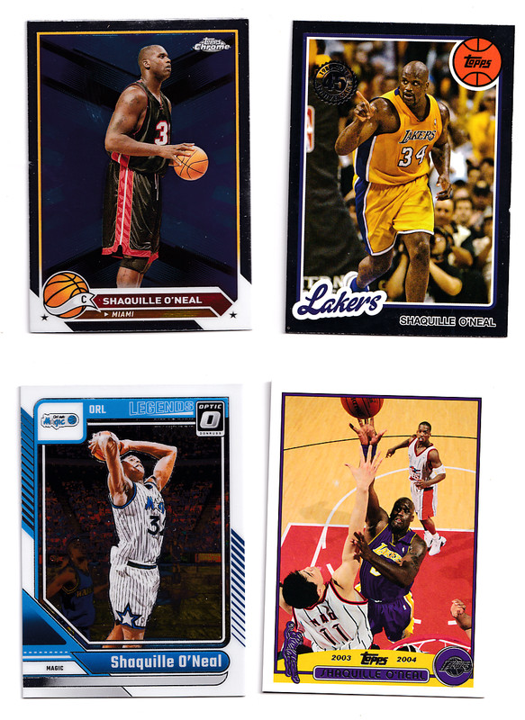 Shaquille O'Neal 2025-26 Topps Silver Foil + 2003-04 Topps + Optic  4 CARD LOT