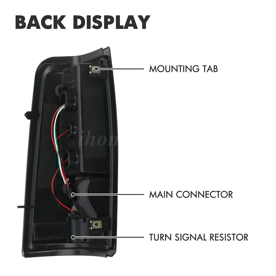 For 2003-2006 Chevy Silverado GMC Sierra 1500 2500HD 3500 Smoke LED Tail Lights Foto 4 de 4