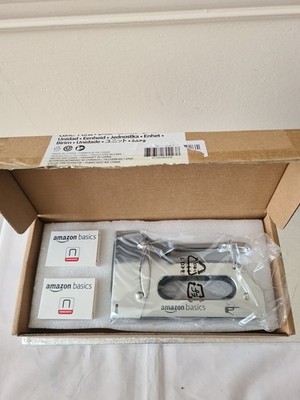 Amazon Basics Schwerlast Tackerpistole mit 1000 Klammern, zum Polstern (LESEN)