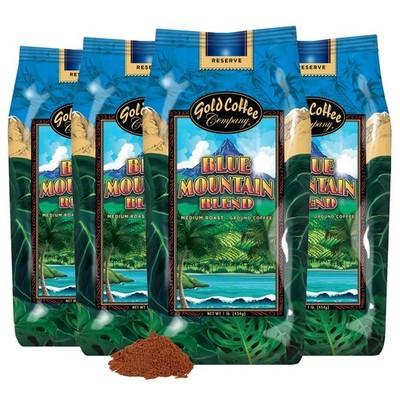 Gold Coffee | Blue Mountain Premium Blend, Medium Roast, Ground | 100% Arabic...