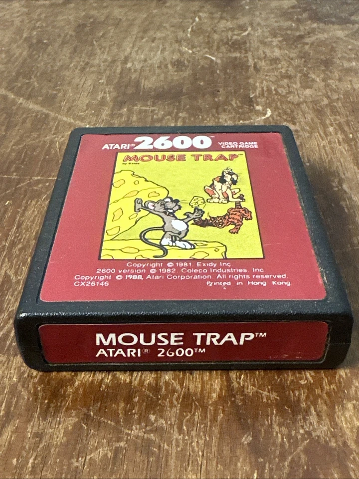 Mouse Trap etiqueta roja (Atari 2600, 1982) solo cartucho Foto 3 de 4
