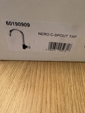 Magnet Nero C-Spout Single Lever Kitchen Mixer Tap Black Chrome 60190909 New Box