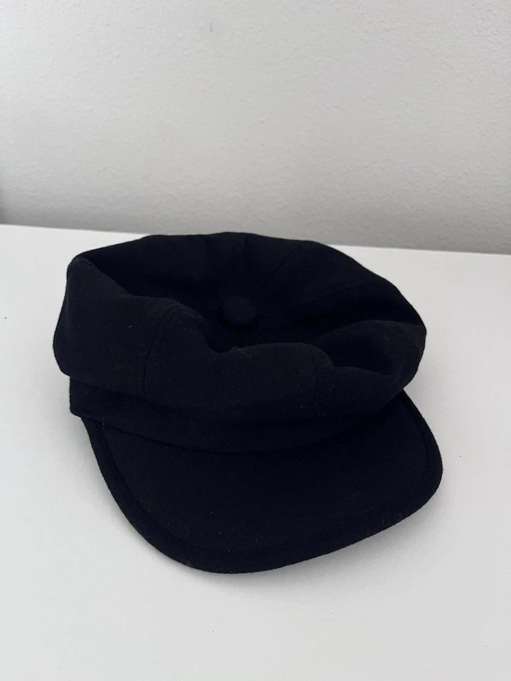 Newsboy Black Wool Hat - Image 4 of 4