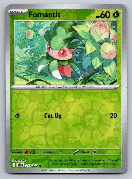 Fomantis SV10: Destined Rivals 013/182 NM Reverse Holo