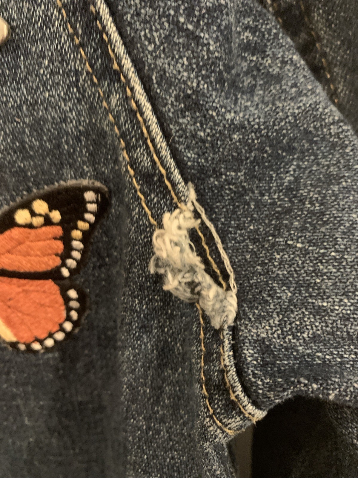 Customized Denim Jacket Biker Patch Pins Harley D… - image 16