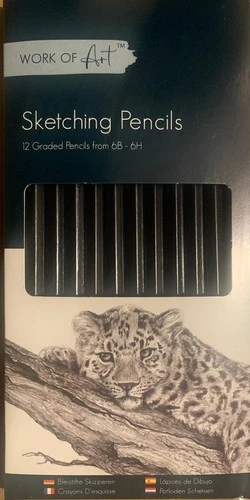 Sketching Pencils 12 Graded Art Drawing Pencils Soft & Hard Shades 6B-6H Shade