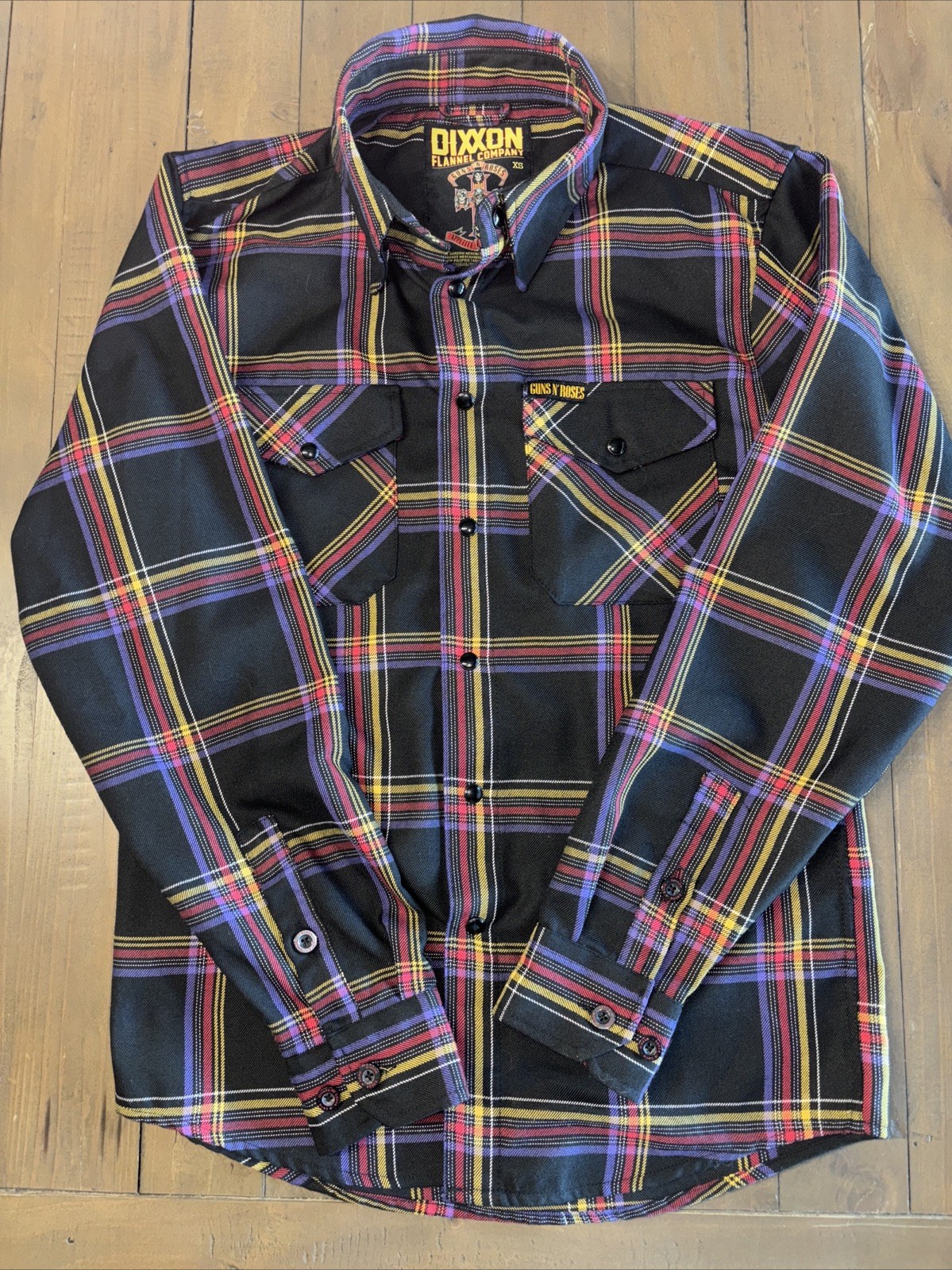 Dixxon XS Flannel Company Guns N' Roses flannel shirt Excellent Condition i