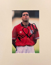 Neil Webb England/Manchester Utd/Nottingham Forest Signed Photo - with COA