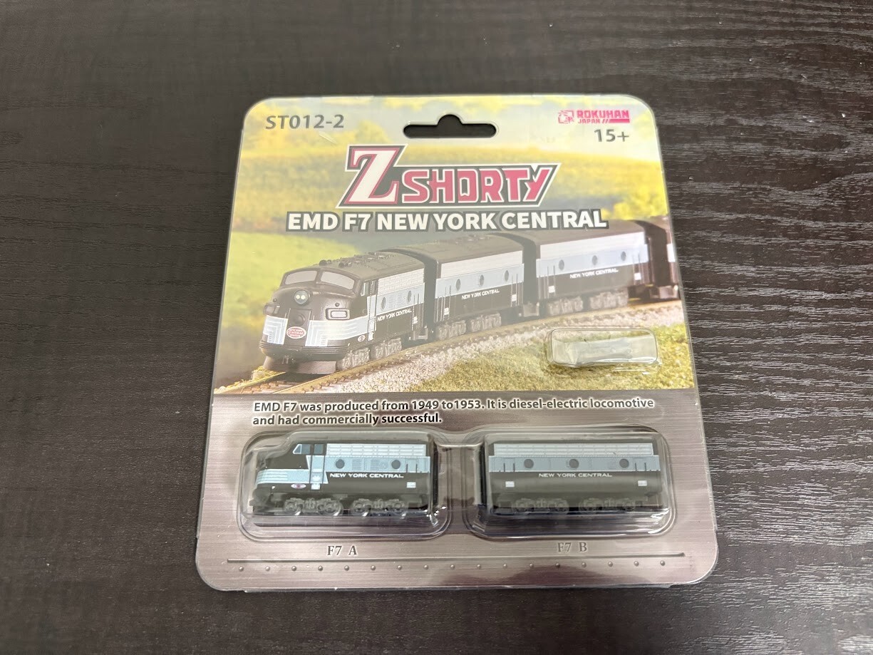 Rokuhan Z gauge Z shorty EMD F7 NEW YORK CENTRAL ST012-2 railroad model dies JP