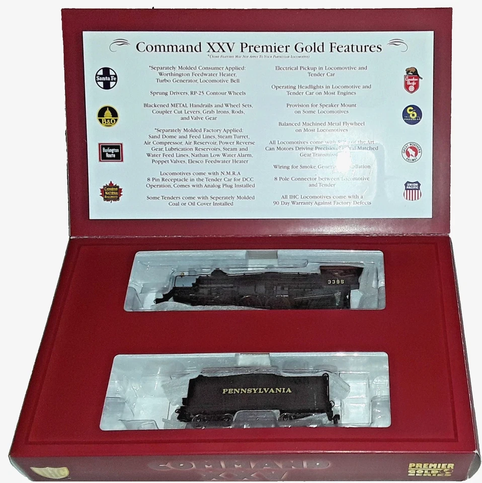 Locomotora IHC PREMIER GOLD #25021 HO Train Pennsylvania 4-6-2 DCC READY NUEVA EN CAJA Foto 2 de 4