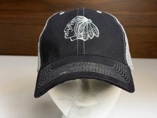 VTG Portland Winterhawks WHL Junior Hockey Signed Black Gray Mesh Snapback Hat
