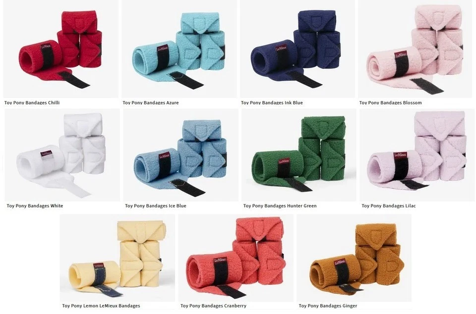 LeMieux Toy Pony Accessory Play Sets - Pad Rug Boots Bandages EarNet Headcollar