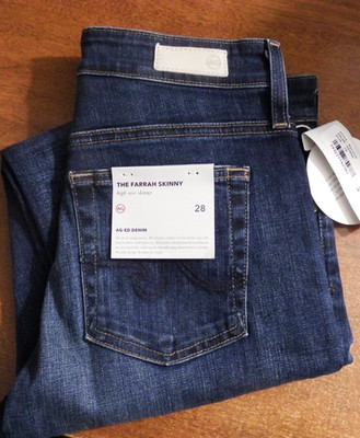 AG Adriano Goldschmied 28 The Farrah High Rise Skinny Jeans NWT!
