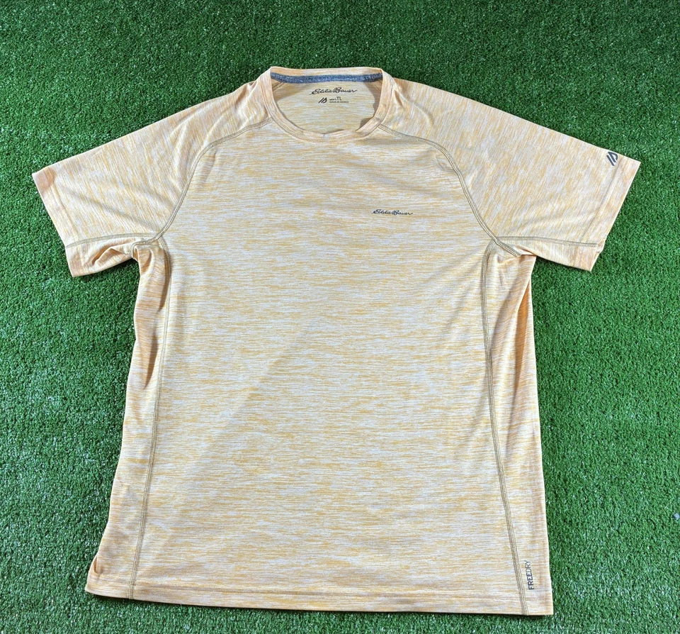 Lote de 3 camisetas altas grandes Eddie Bauer Free Dry Active LT TL azules, amarillas Foto 2 de 4