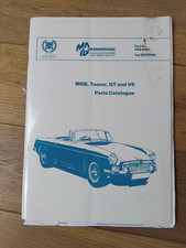 MGB Tourer Gt and V8  Parts Catalogue MG International